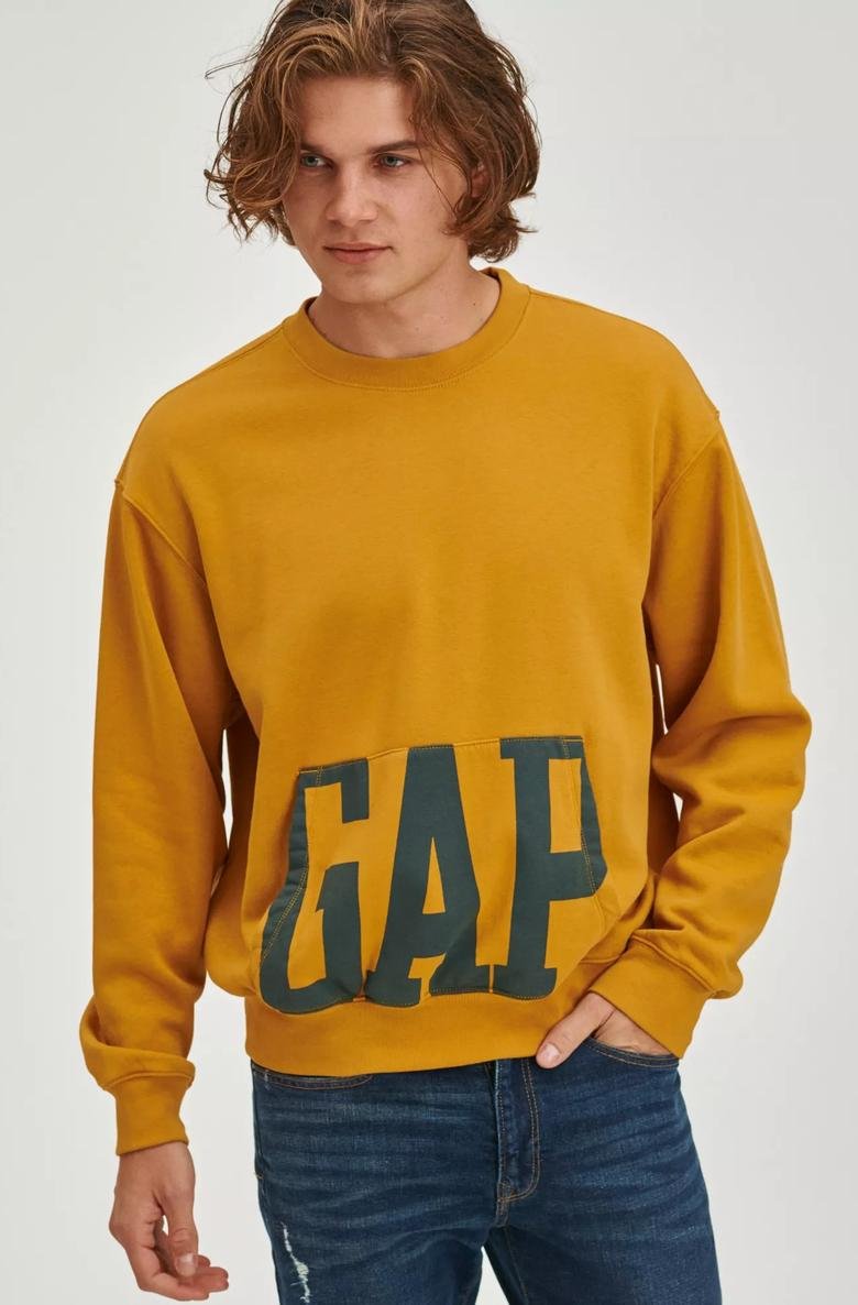  Gap Logo Oversize Bisiklet Yaka Sweatshirt