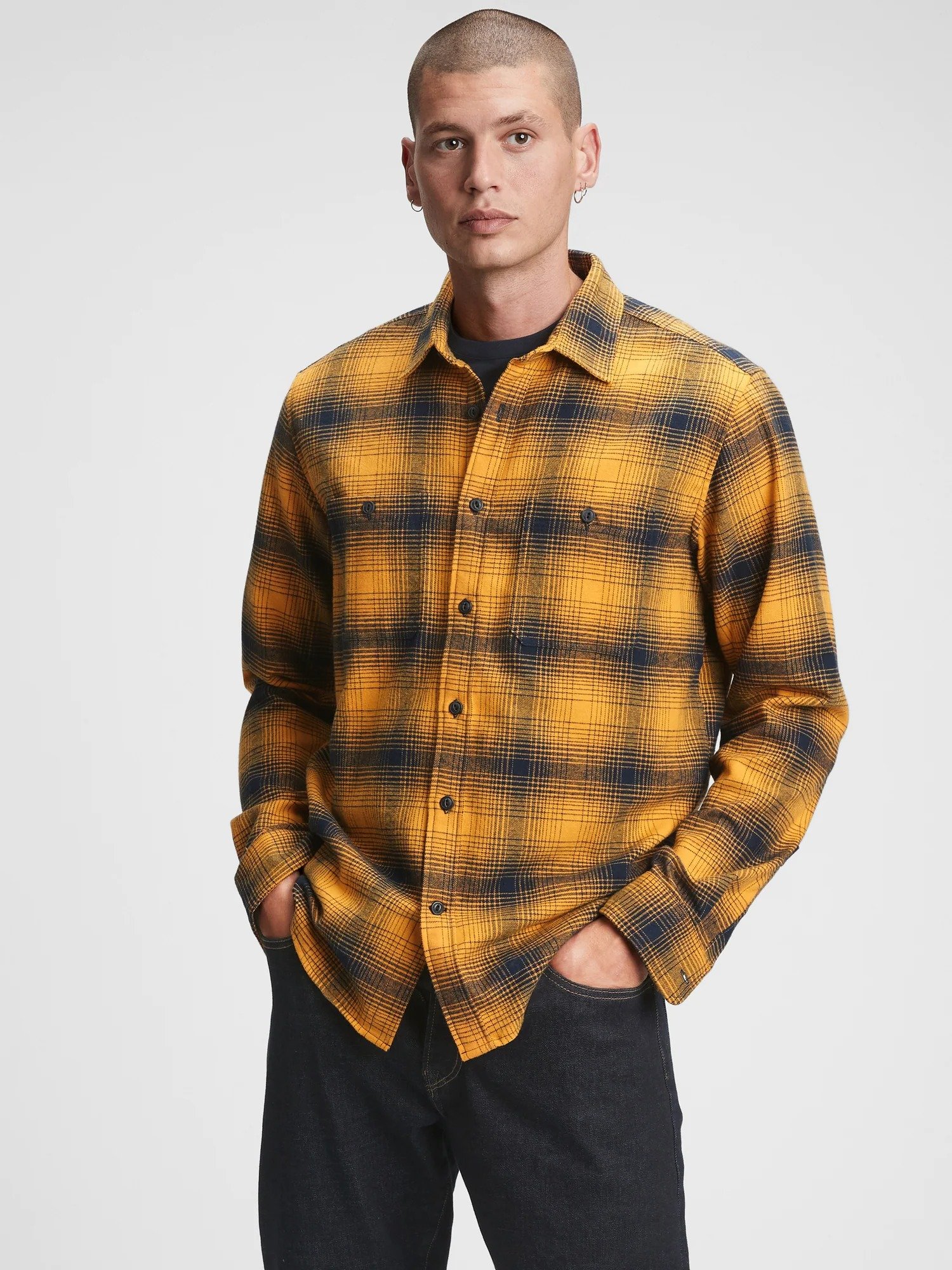 Flannel Untucked Fit Gömlek product image