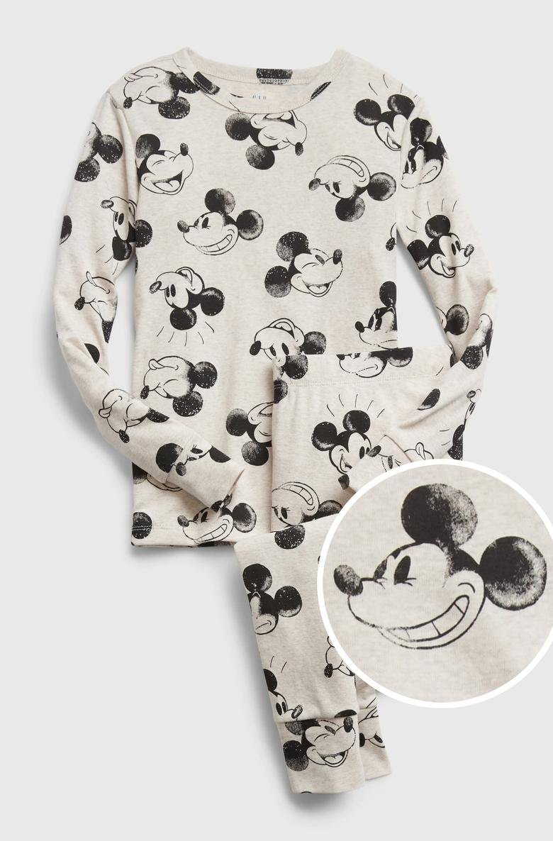  Disney Mickey Mouse 100% Organik Pamuk Bakılı Pijama Takımı