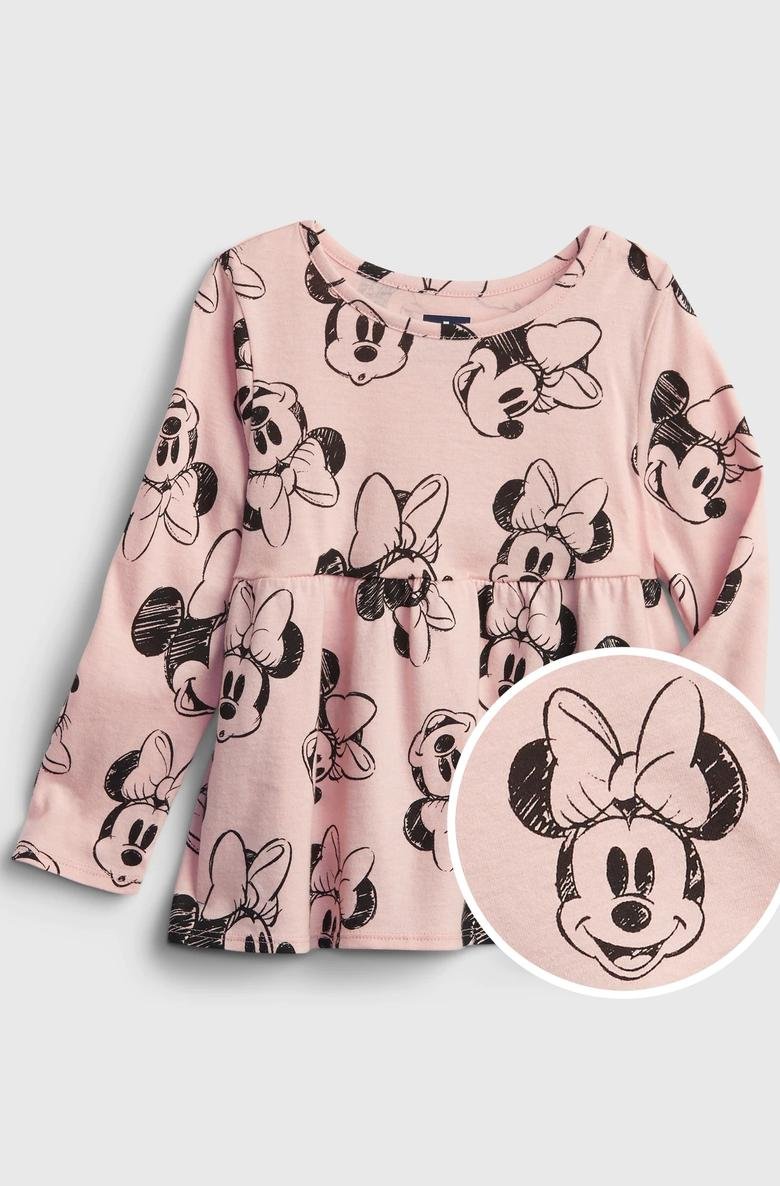  Disney Minnie Mouse 100% Organik Pamuk Tunik