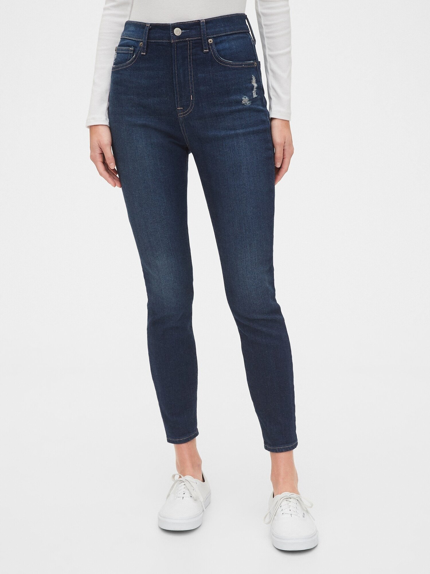 High Rise True Skinny Ankle Jean Pantolon product image