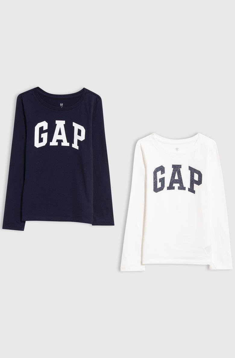  2'li Gap Logo Uzun Kollu T-Shirt Seti