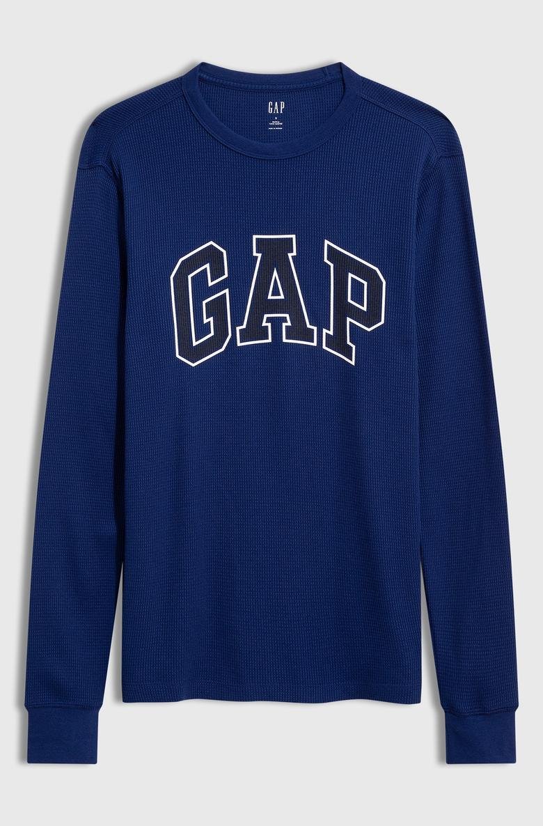  Gap Logo Waffle Örgü T-Shirt