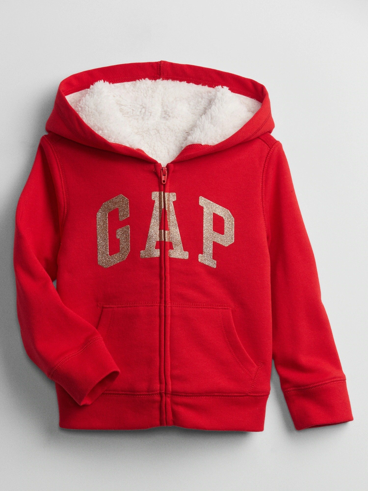Gap Logo Sherpa Astarlı Kapüşonlu Sweatshirt product image