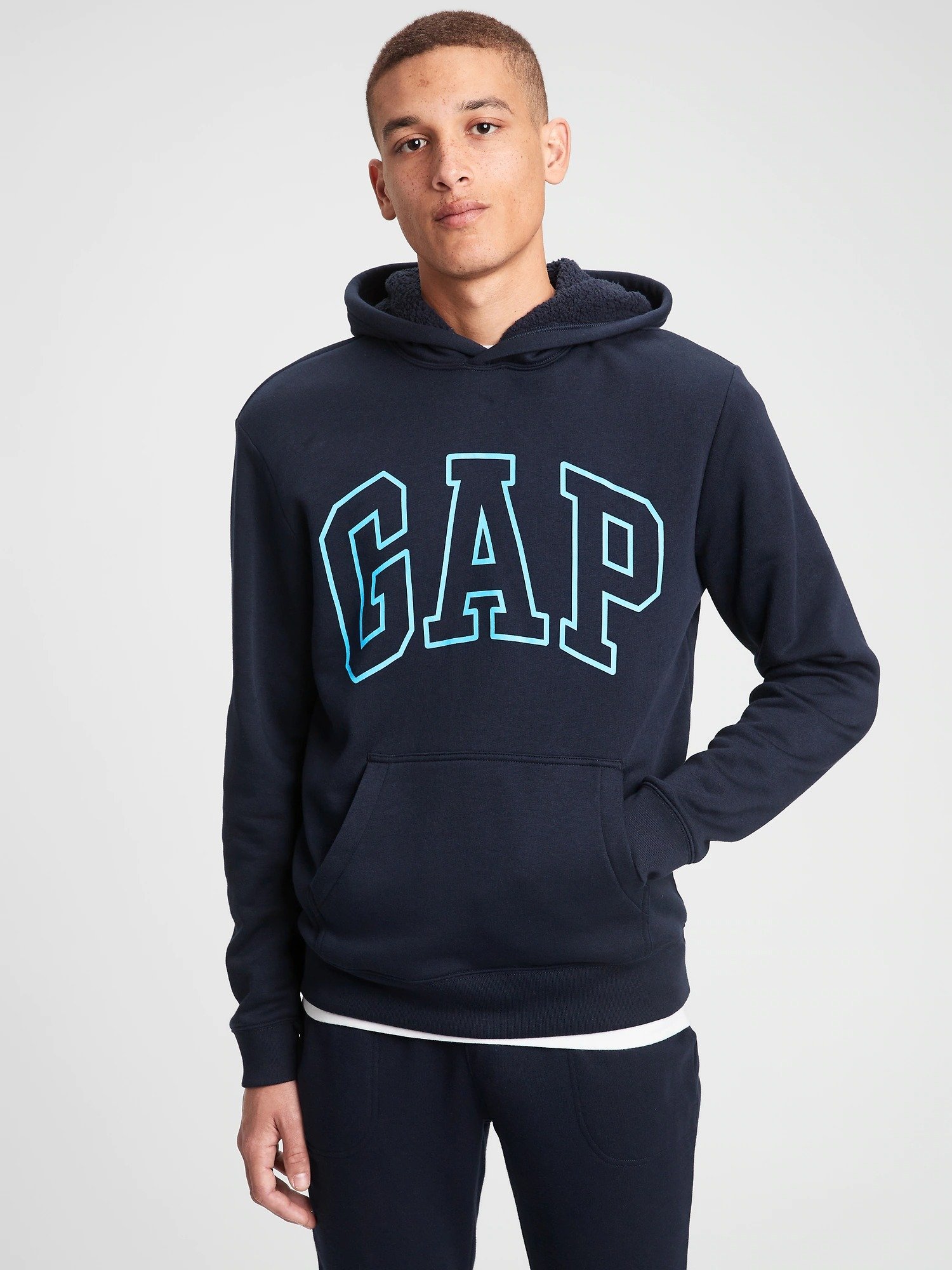 Gap Logo Kapüşonlu Sherpa Sweatshirt product image