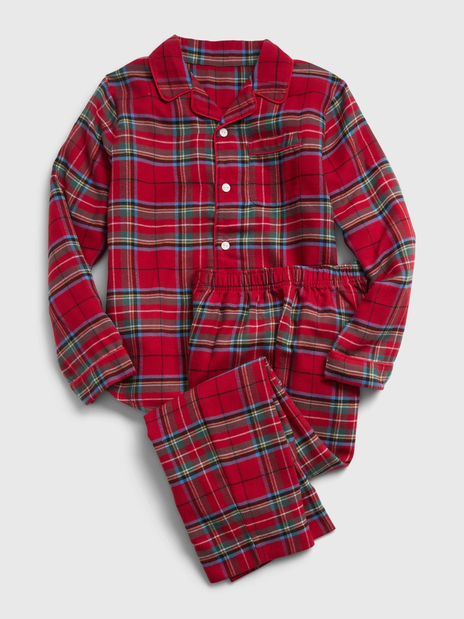 %100 Geri Dönüştürülmüş Ekoseli Pijama Seti product image