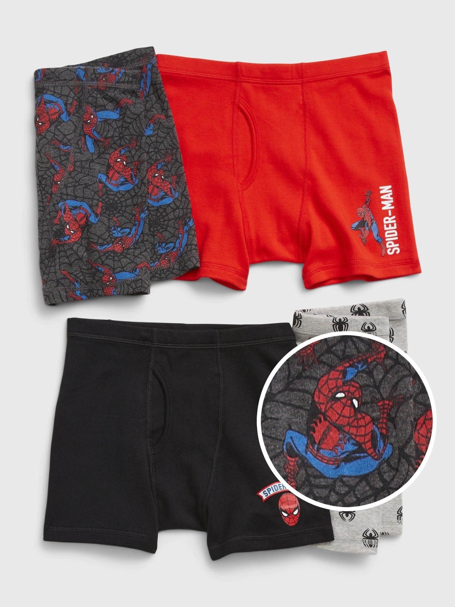 Marvel Spider-Man 100% Organik Pamuk 4'lü Boxer product image