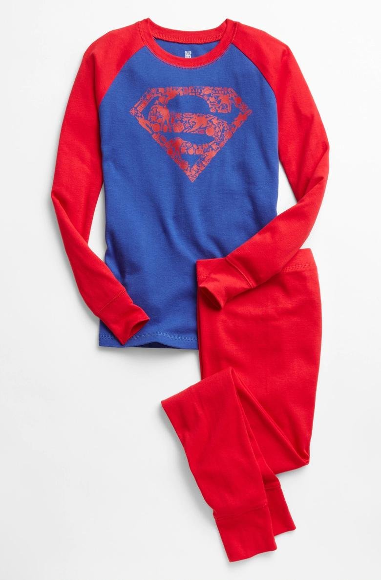  GapKids | DC™ Superman 100% Organik Pamuk Pijama Seti