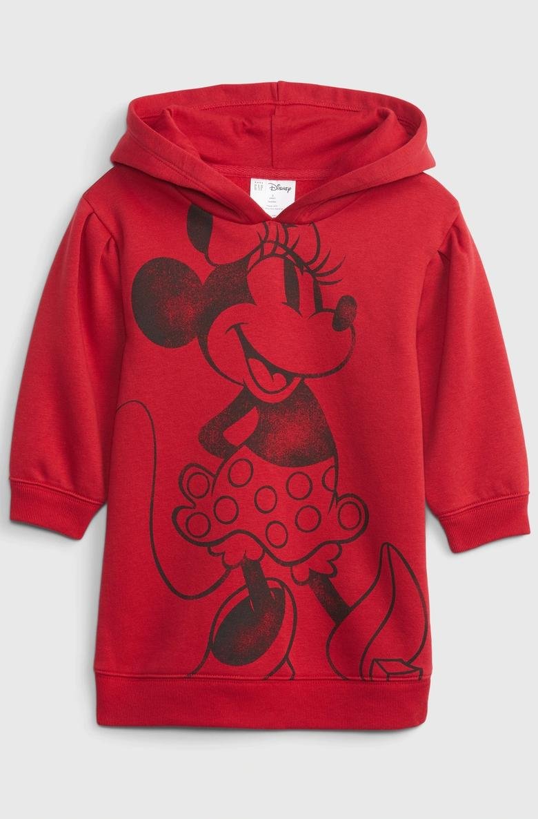  Disney Minnie Mouse Grafik Baskılı Sweatshirt Elbise