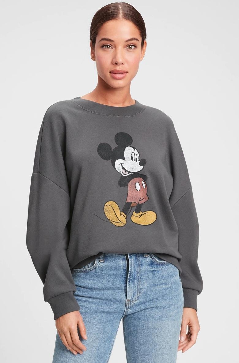  Disney Minnie Mouse Bisiklet Yaka Sweatshirt