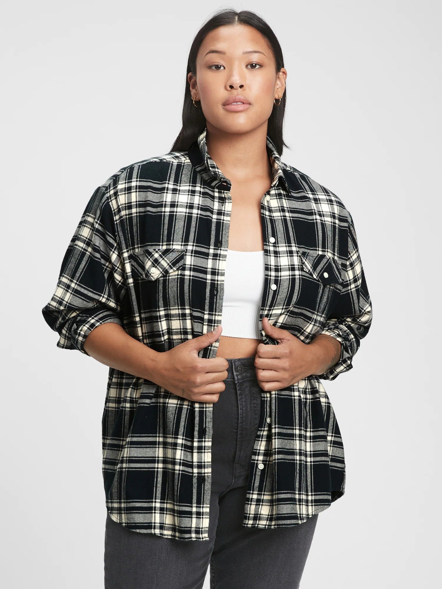 Oversized Flannel Gömlek product image