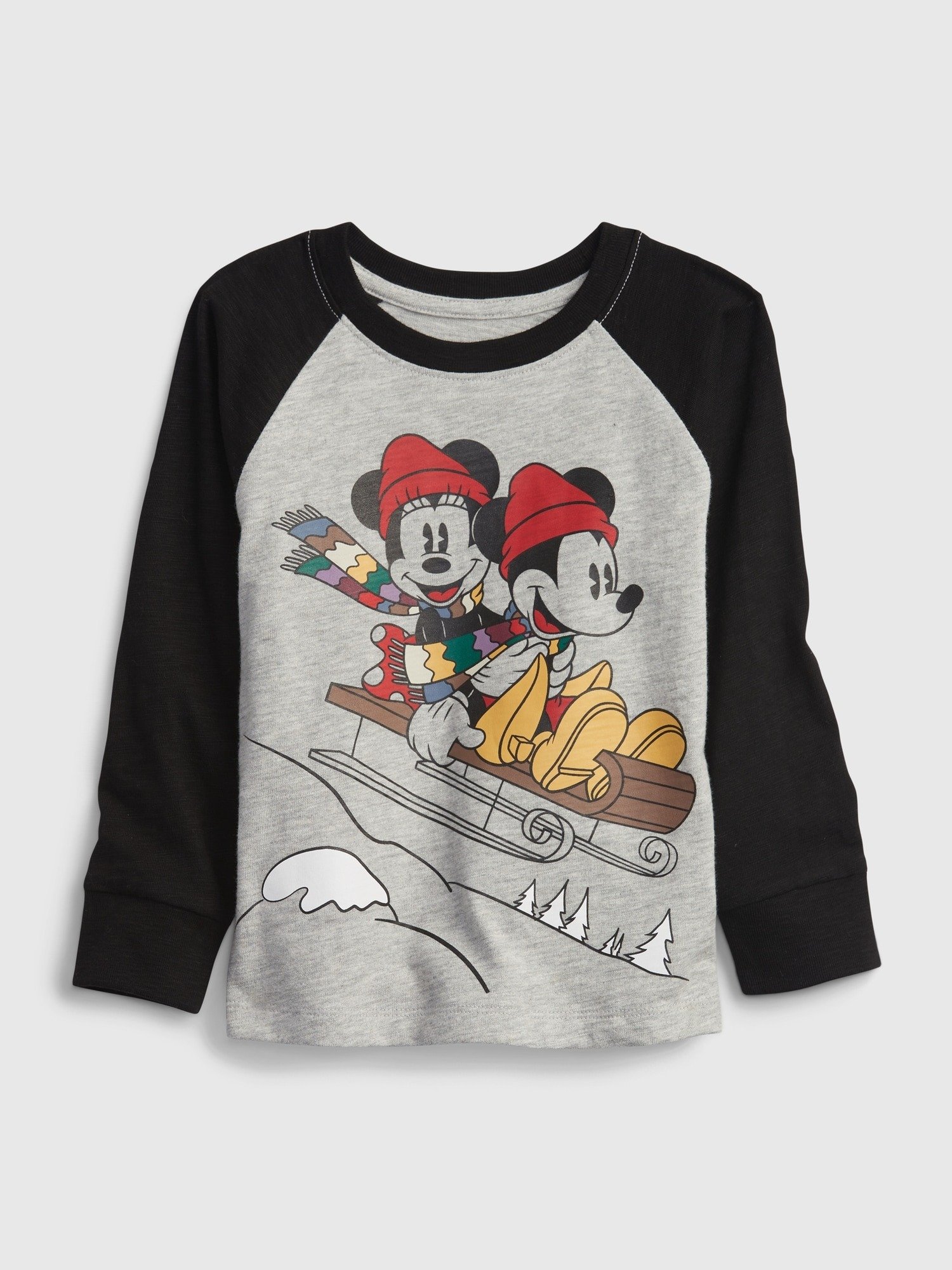 Disney Mickey Mouse Raglan Grafik Baskılı T-Shirt product image