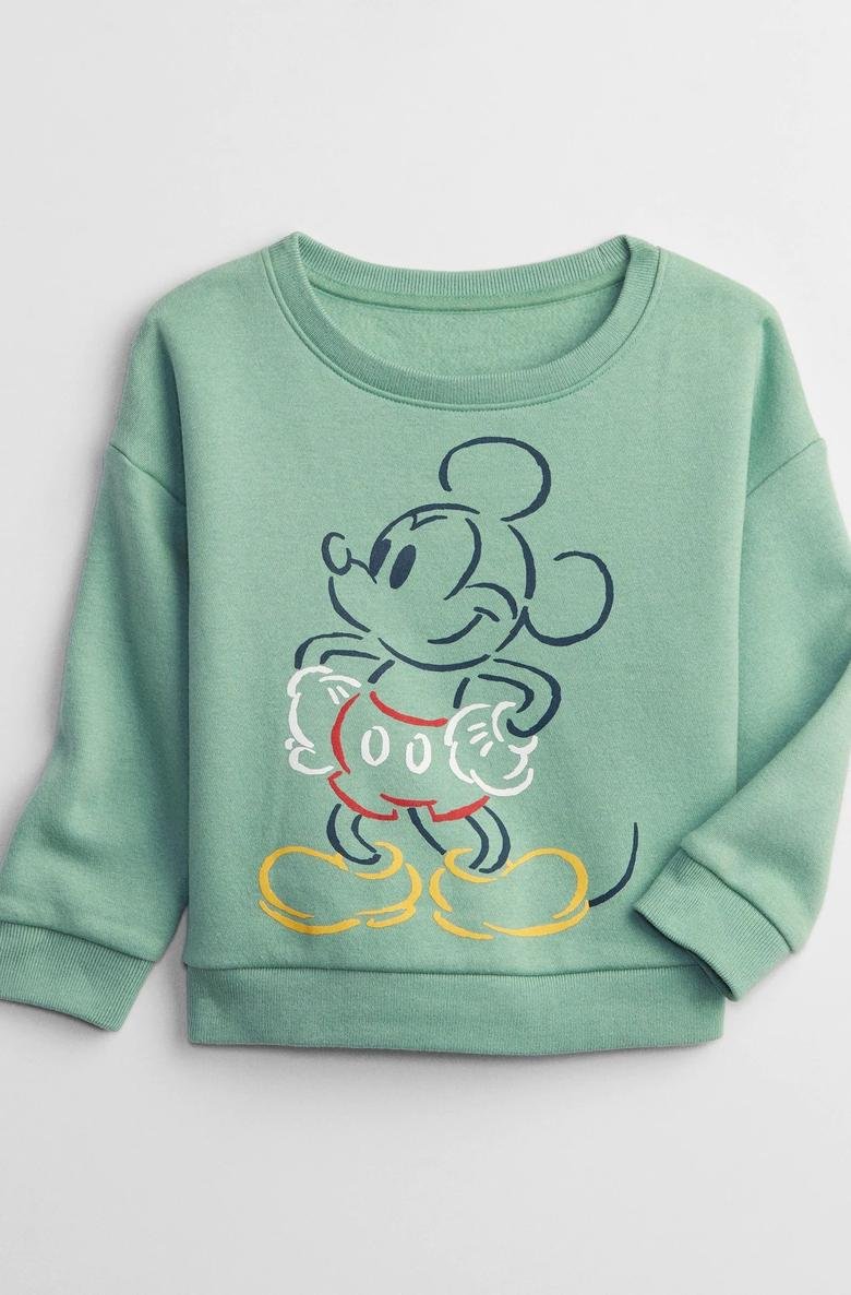  Disney Mickey Mouse Bisiklet Yaka Sweatshirt