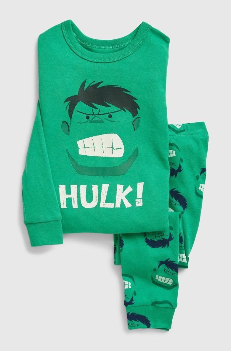  Marvel The Incredible Hulk 100% Organik Pamuk Pijama Seti