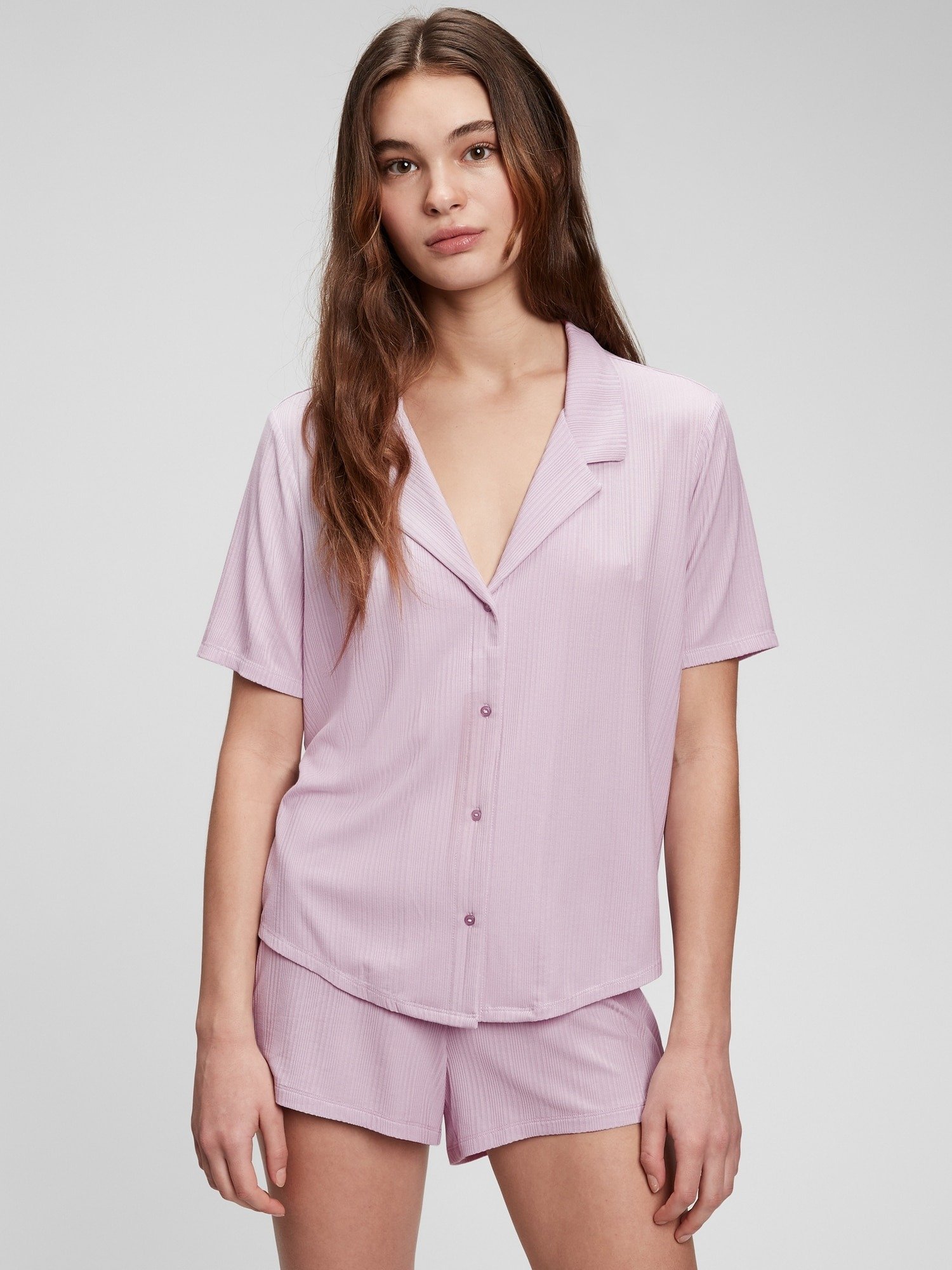Modal Fitilli Pijama Gömlek product image