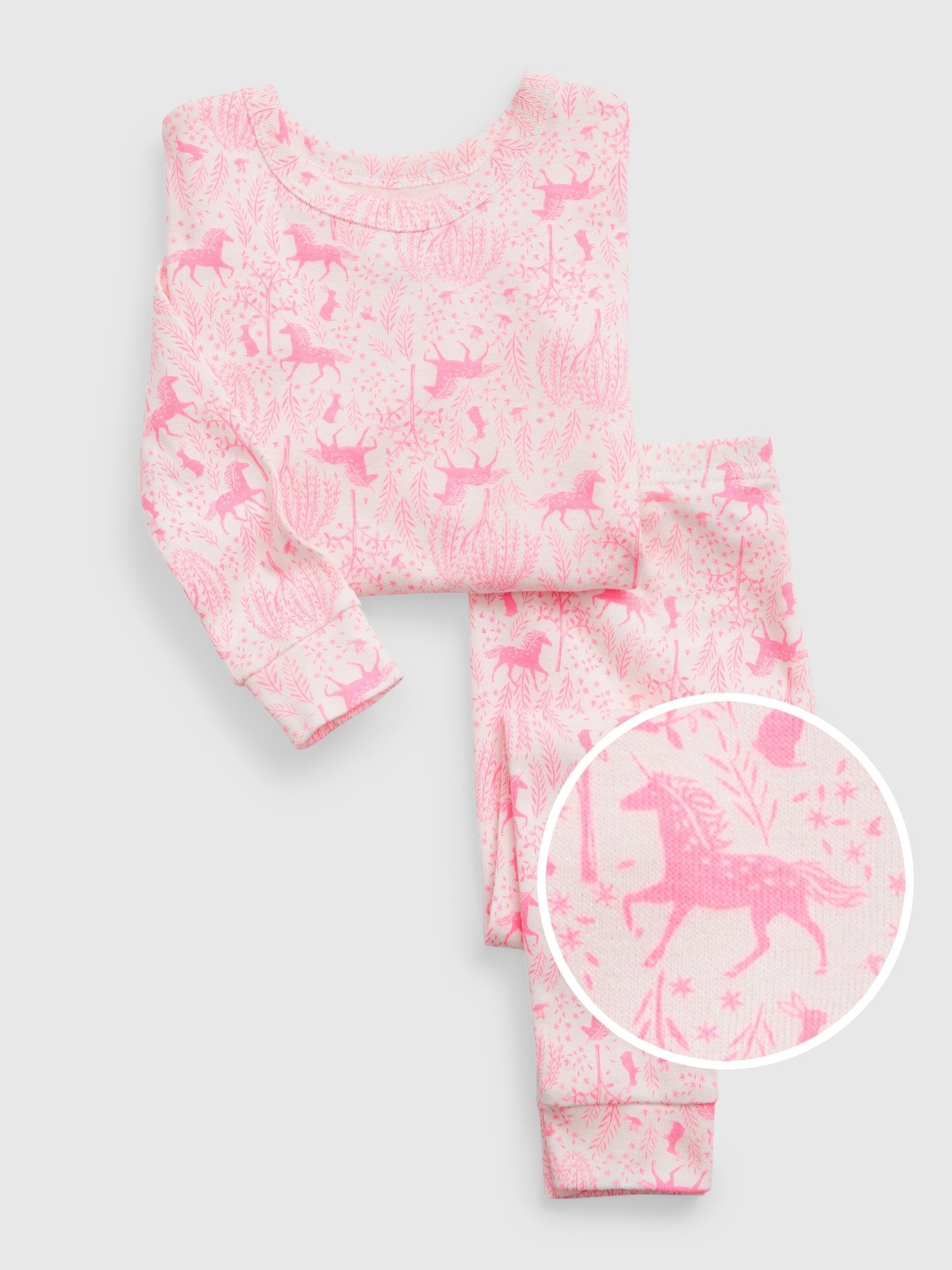 100% Organik Pamuk Unicorn Pijama Seti product image