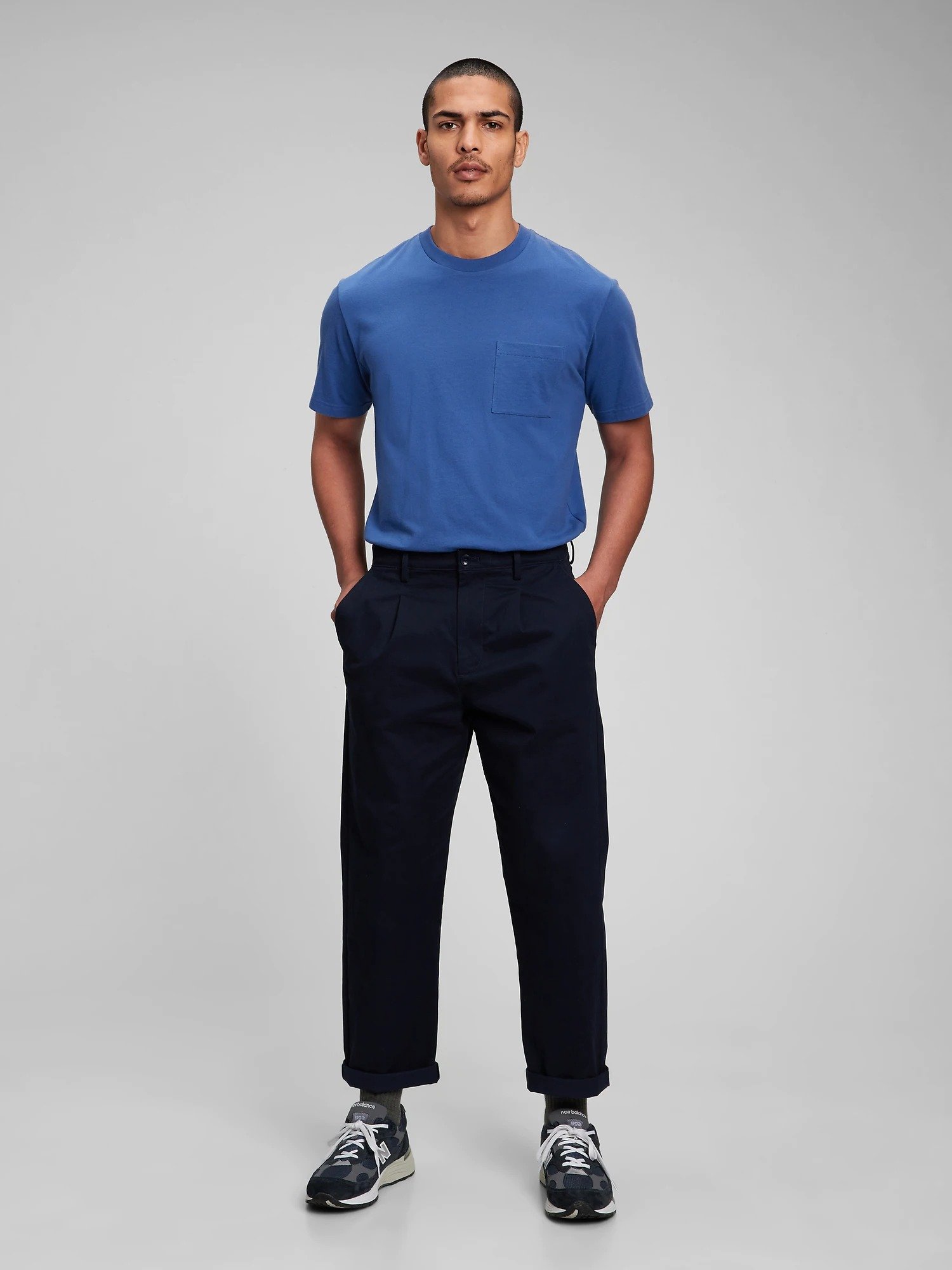 Relaxed Vintage Pleated Washwell™ Khaki Pantolon product image