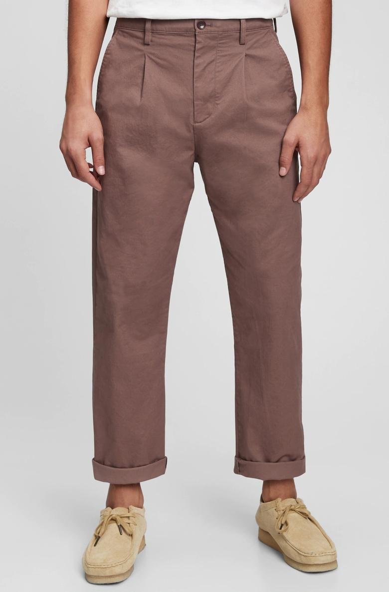  Relaxed Vintage Pleated Washwell™ Khaki Pantolon