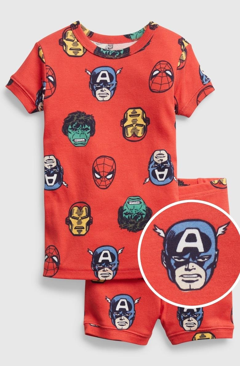  Marvel 100% Organik Pamuk Pijama Şort Set