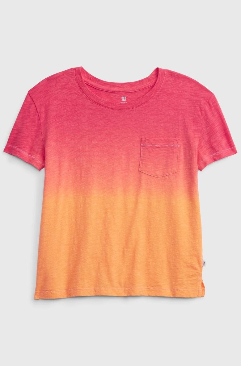  100% Organik Pamuk Cep Detaylı T-Shirt