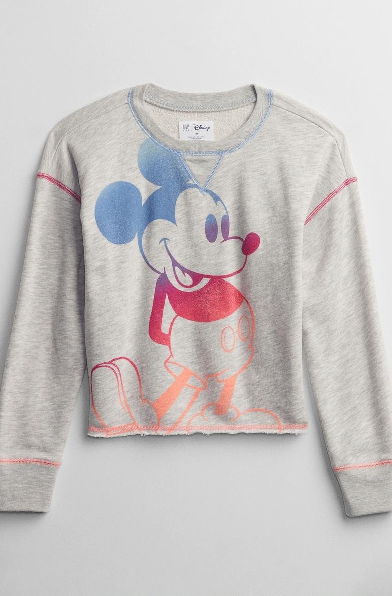  Disney Mickey Mouse Grafik Baskılı Sweatshirt