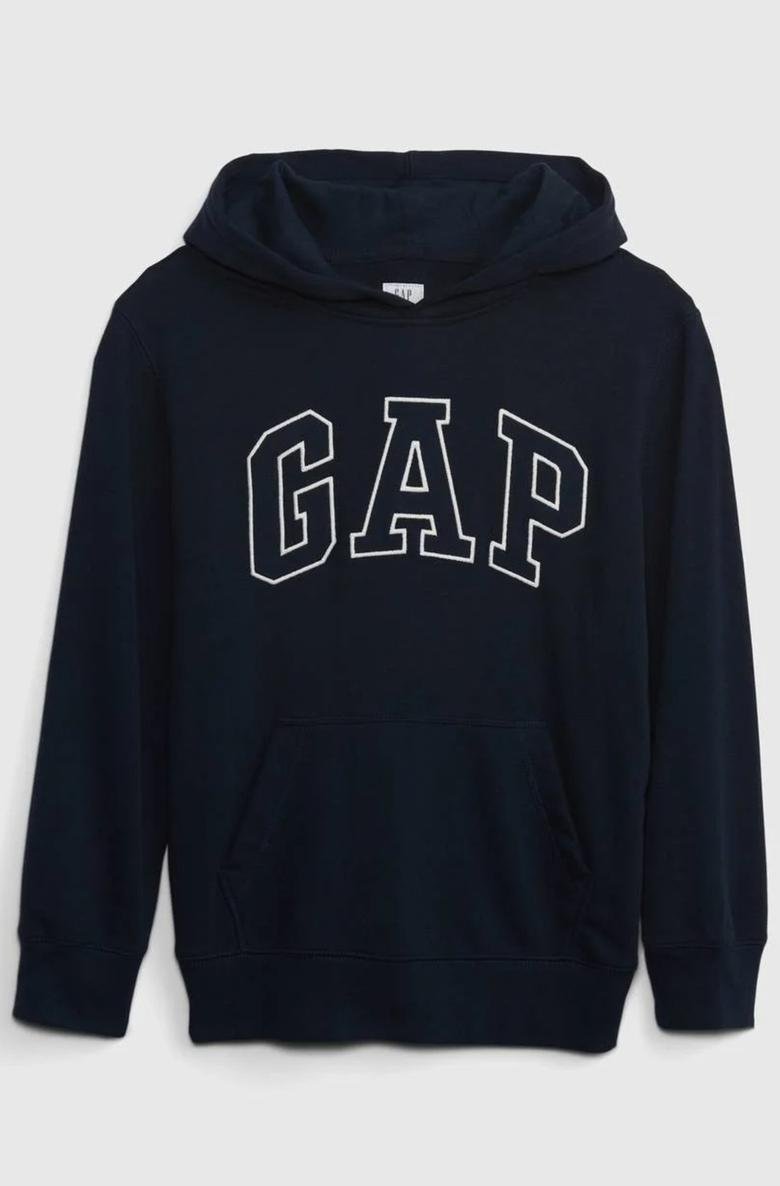  Gap Logo Kapüşonlu Havlu Kumaş Sweatshirt