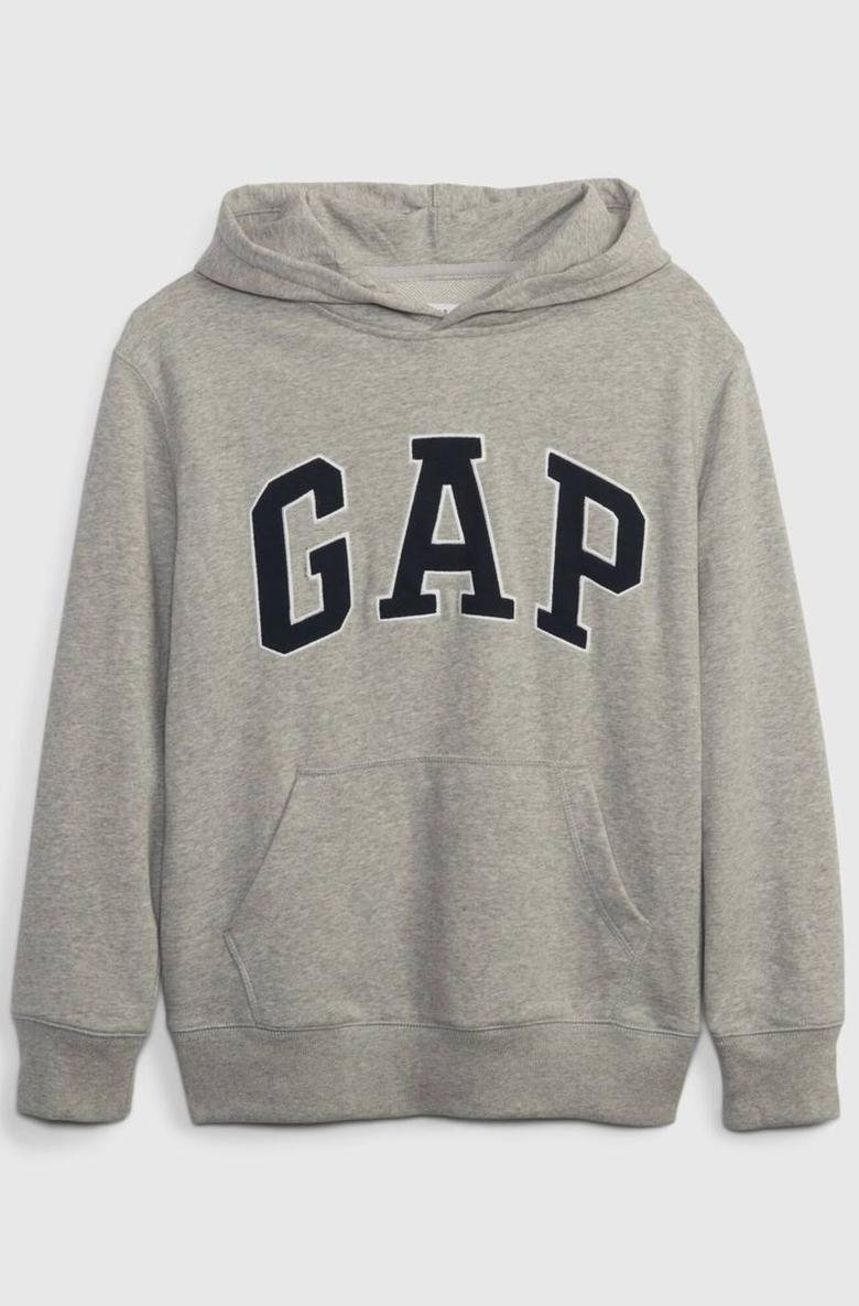  Gap Logo Kapüşonlu Havlu Kumaş Sweatshirt