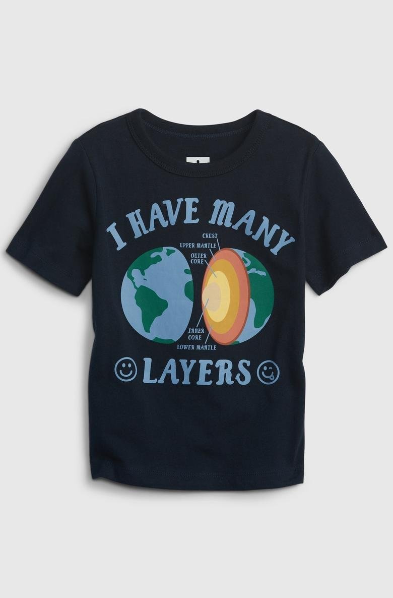 %100 Organik Pamuk Grafik Baskılı T-Shirt