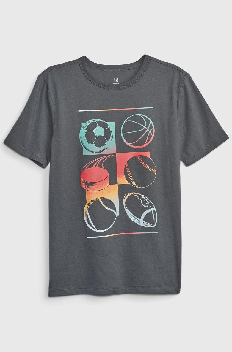  100% Organik Pamuk Grafik Baskılı T-Shirt