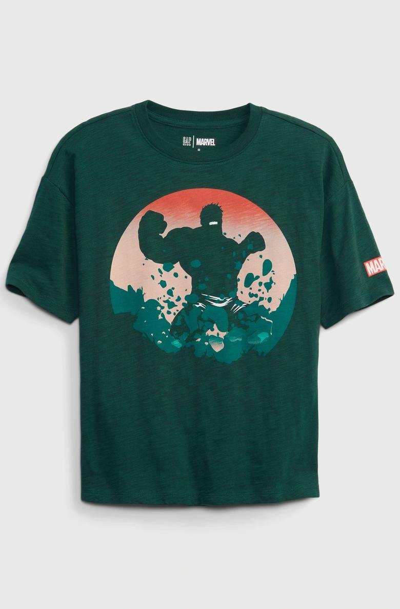  Marvel Superhero Grafik Baskılı T-Shirt