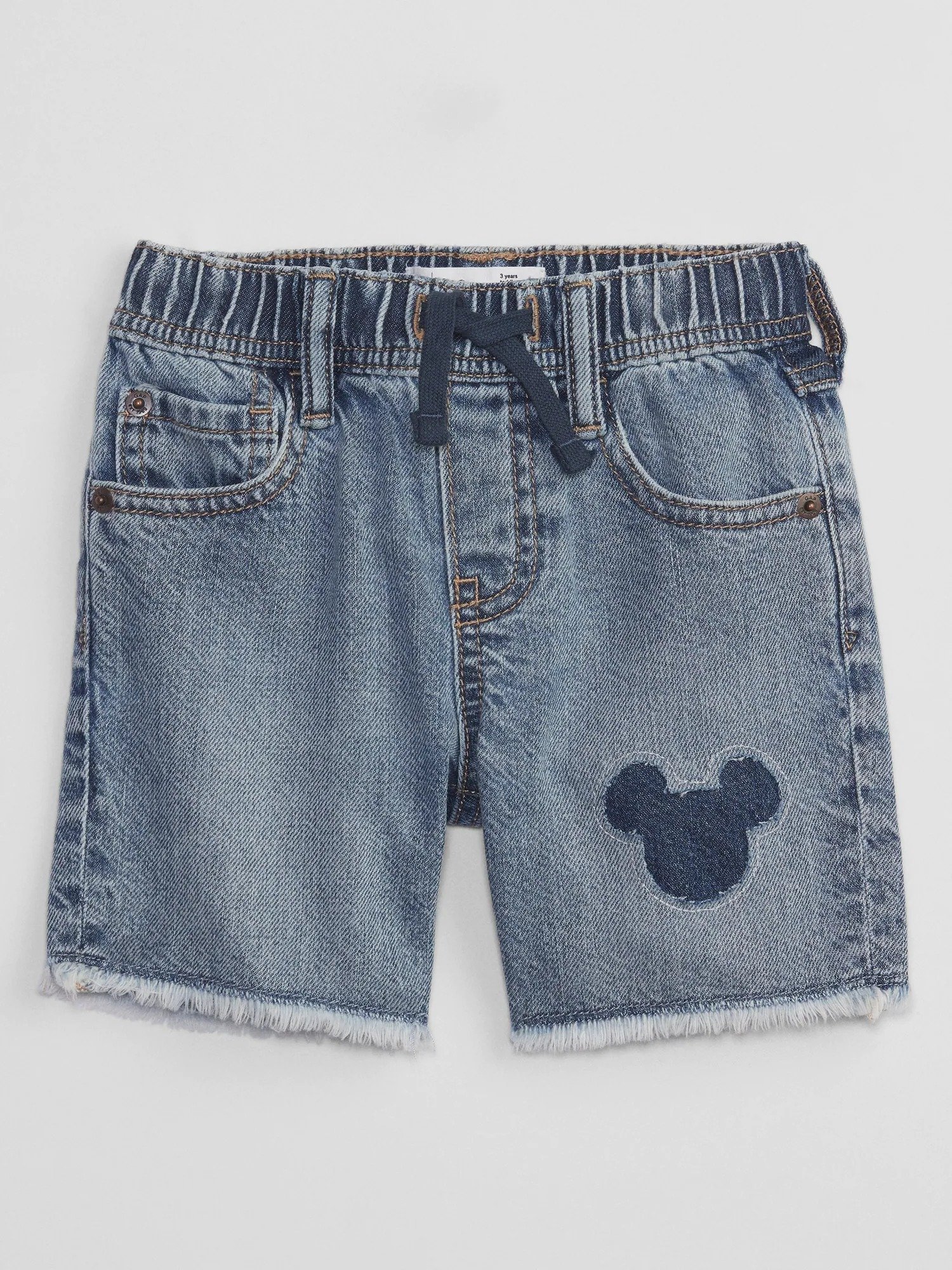 Disney Mickey Mouse Grafik Baskılı Pull On Jean Şort product image