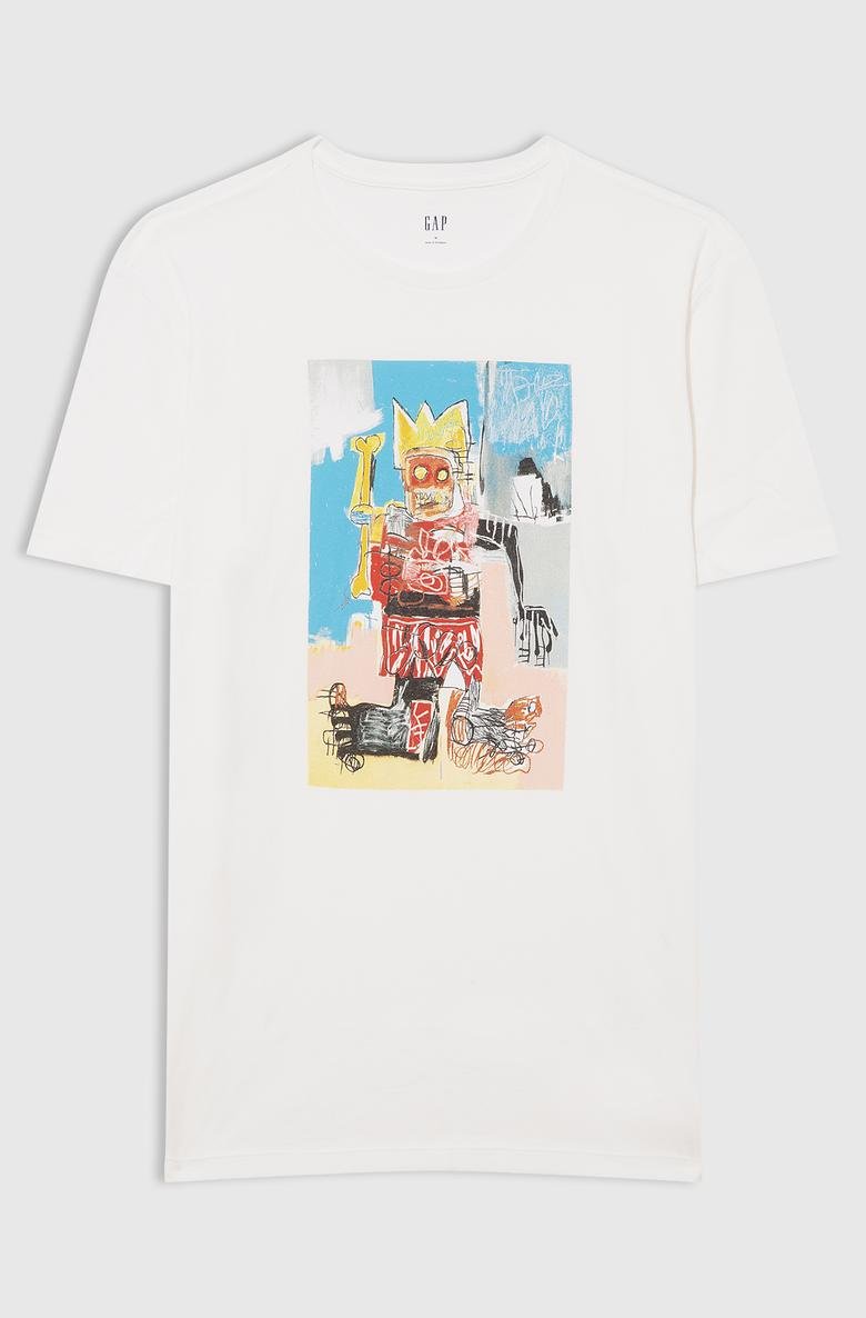  GAP X Jean-Michel Basquiat Grafik Baskılı T-Shirt