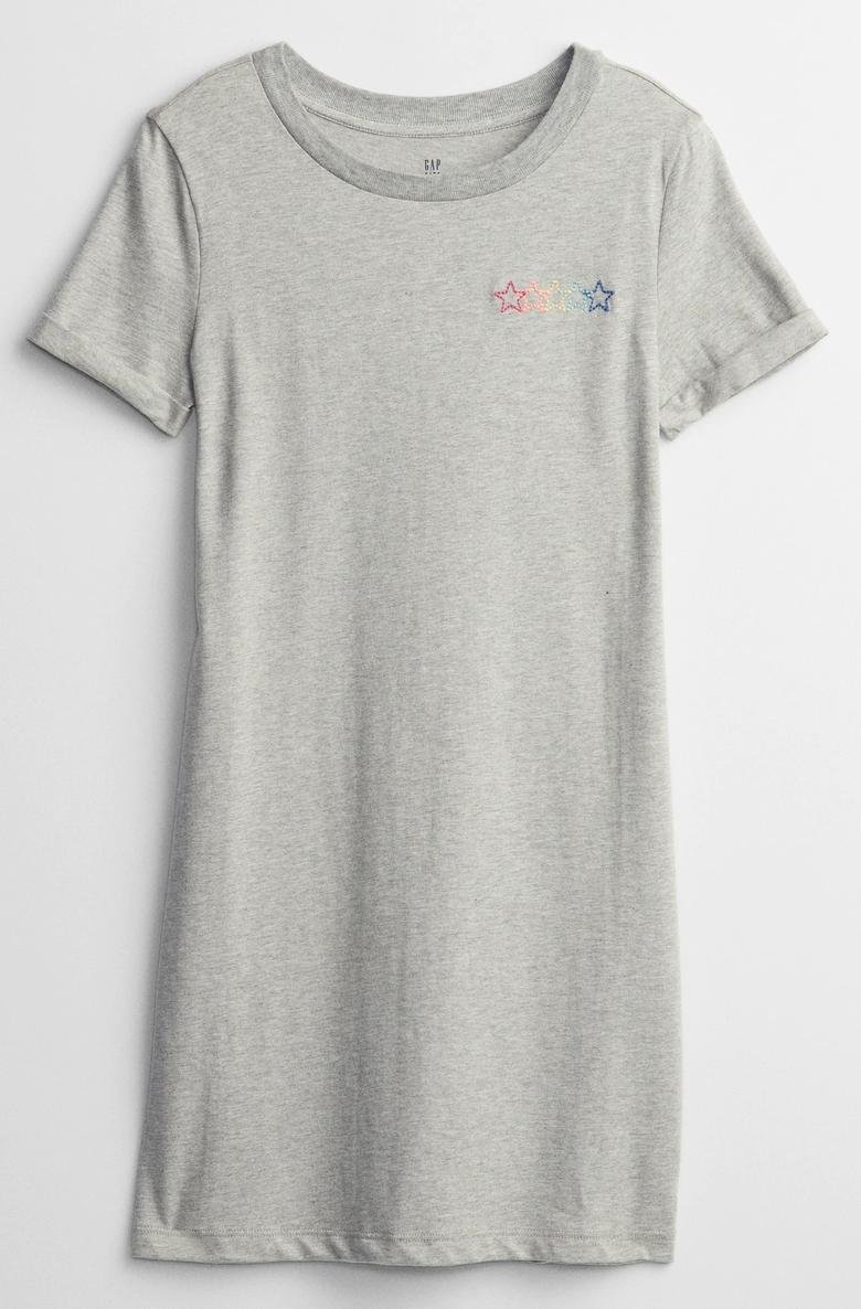  Grafik Baskılı T-Shirt Elbise