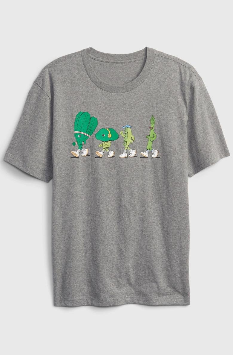  GAP X Lauren Martin %100 Organik Pamuk Grafik Baskılı T-Shirt