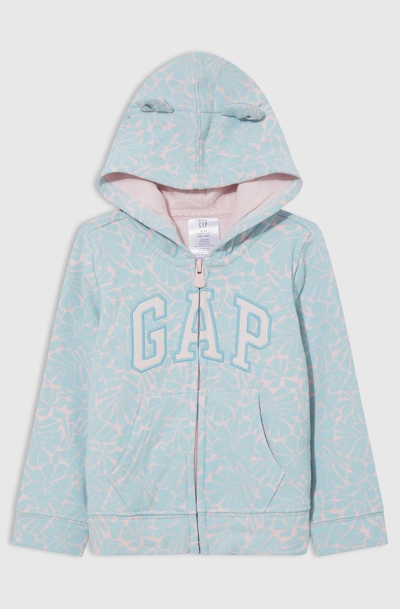  Gap Logo Grafik Desenli Kapüşonlu Sweatshirt