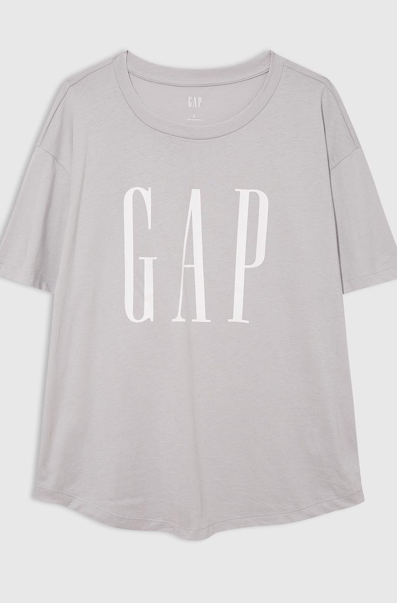  %100 Organik Pamuk Gap Logo Oversize T-Shirt