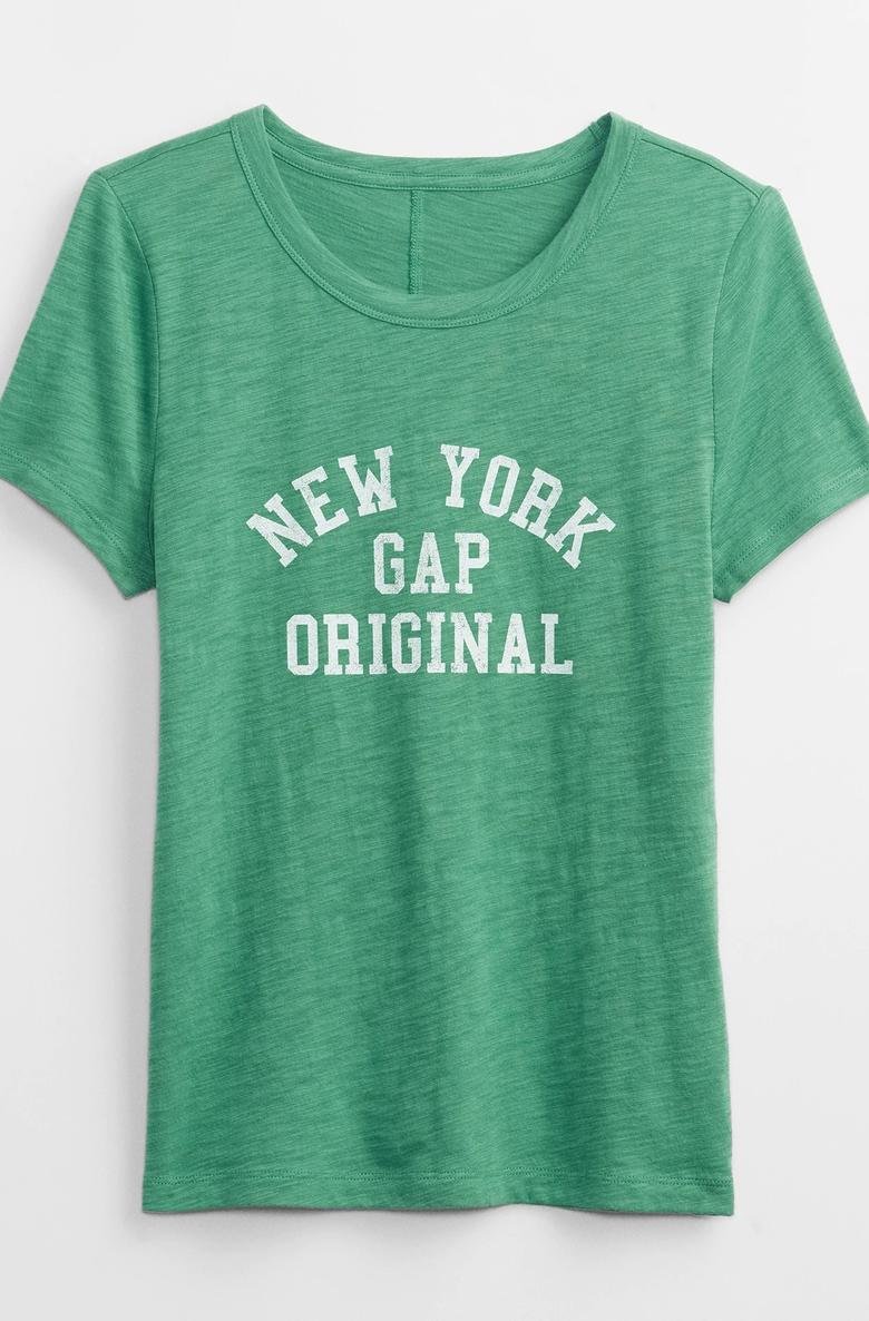  Gap Logo ForeverSoft Grafik Baskılı T-Shirt