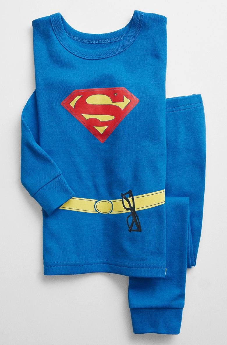  DC:trade_mark: Superman %100 Organik Pamuk Uzun Kollu Pijama Set