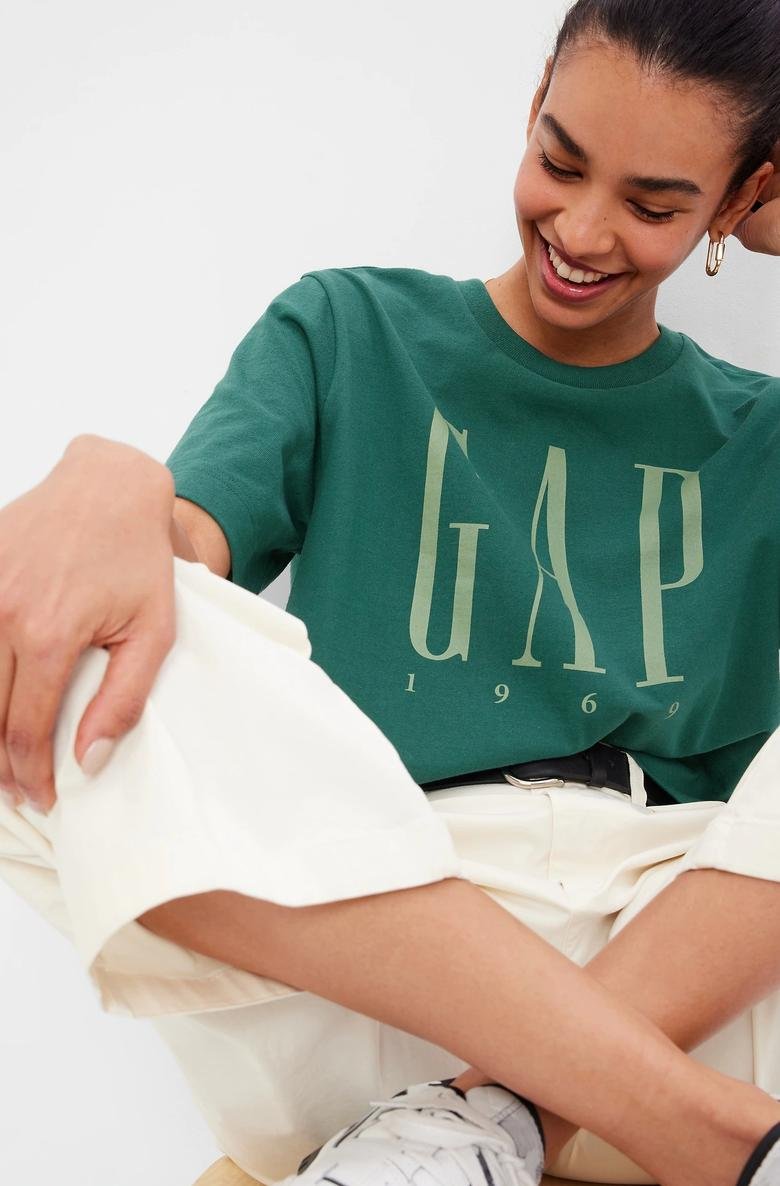  Gap Logo Boxy Jarse T-Shirt