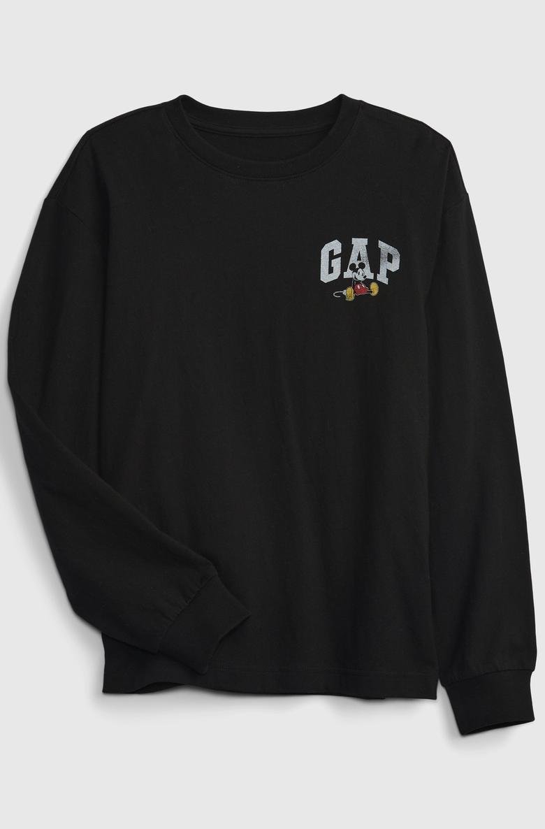  Gap Logo Disney Baskılı Uzun Kollu T-Shirt