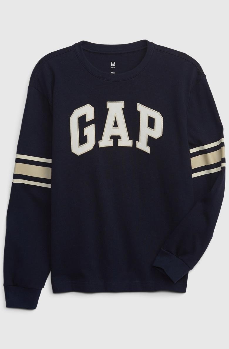  Gap Logo Rugby Uzun Kollu T-Shirt