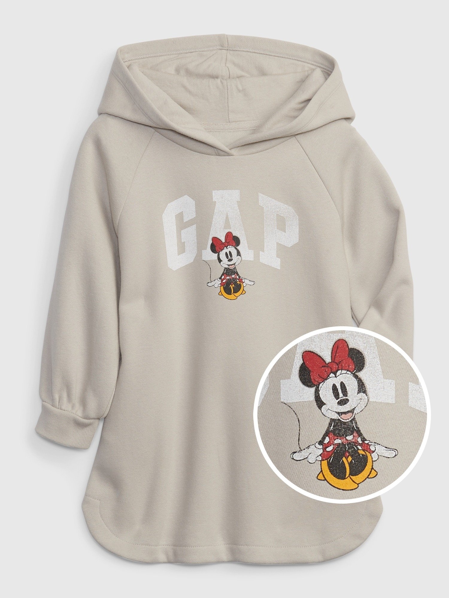 Disney Baskılı Gap Logo Kapüşonlu Sweatshirt Elbise product image