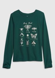 %100 Organik Pamuk Grafik Baskılı T-Shirt