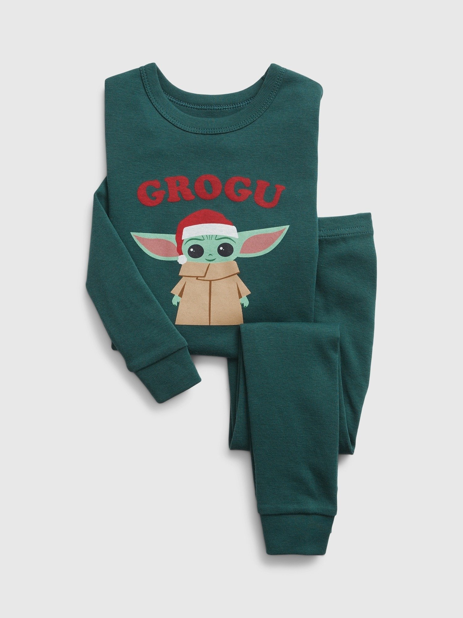 %100 Organik Pamuk Star Wars™ Grogu Baskılı Pijama Takımı product image