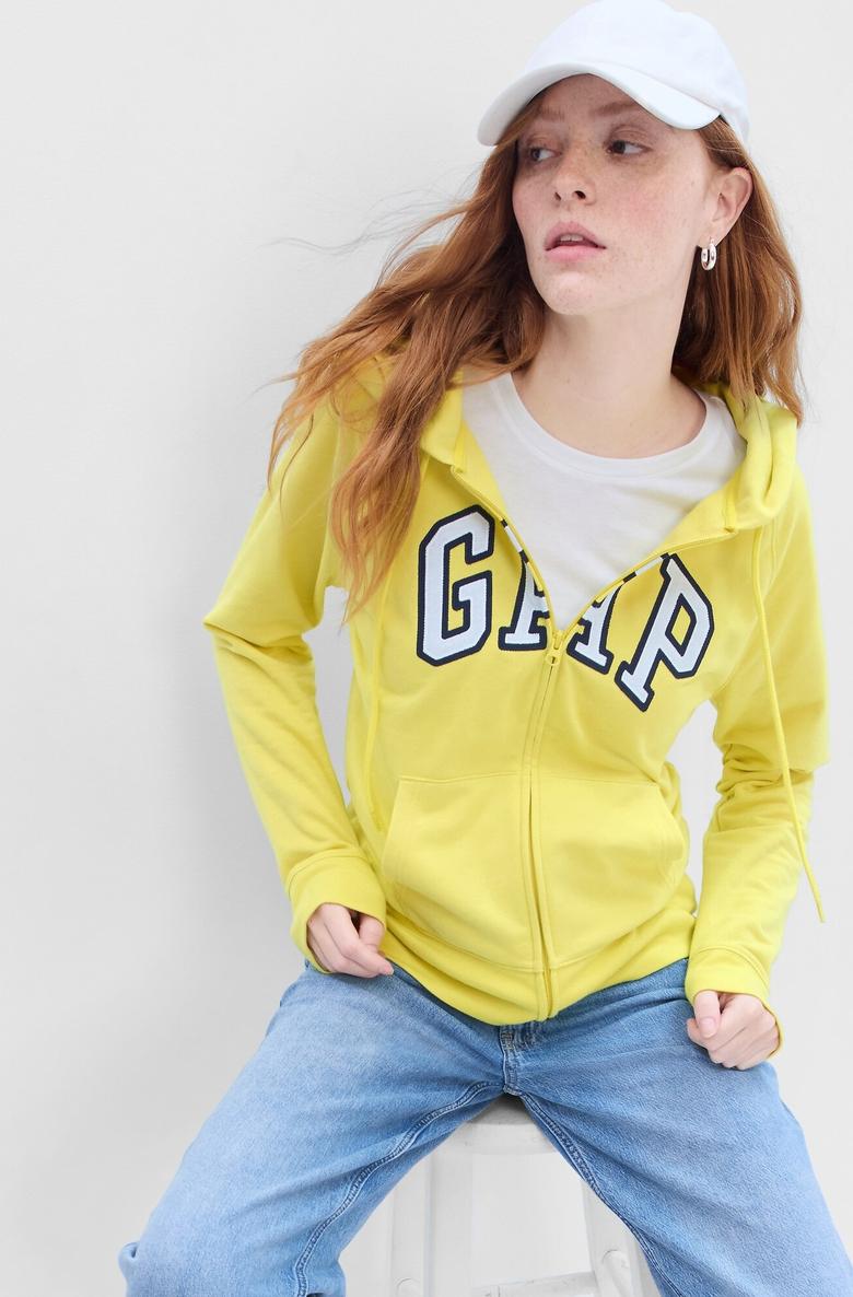  Gap Logo Fermuarlı Sweatshirt