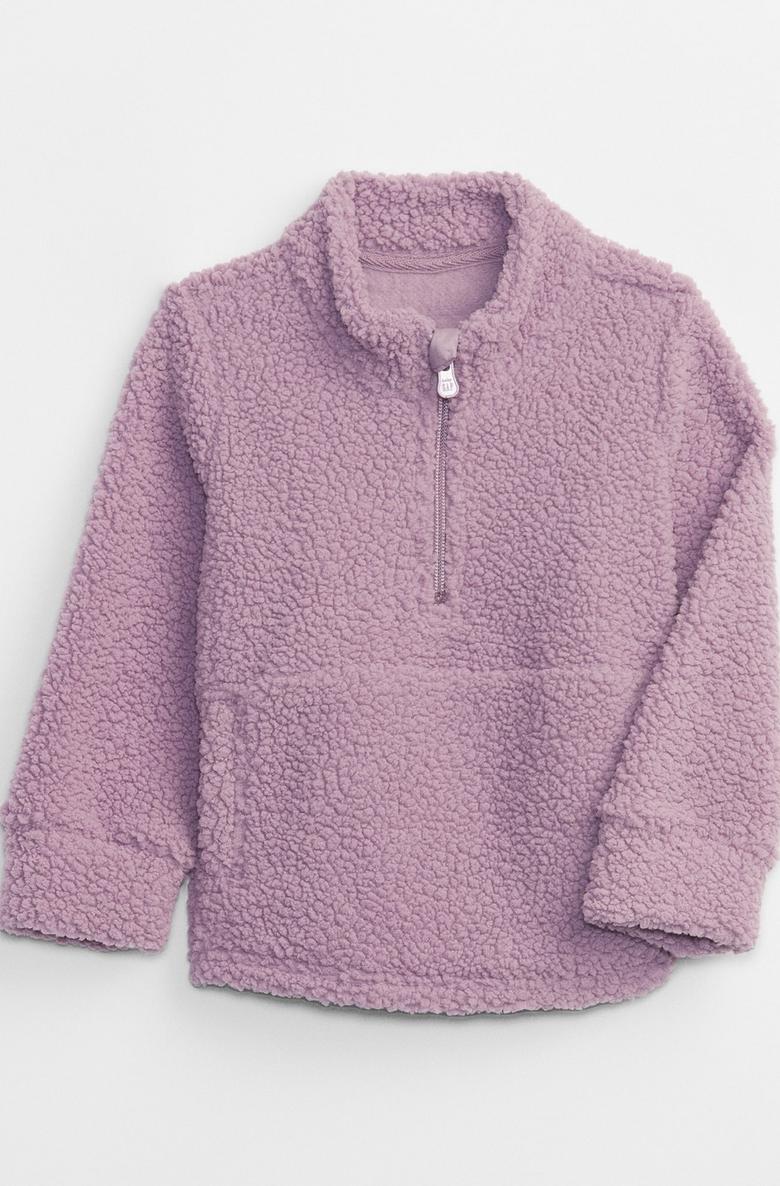  Sherpa Yarım Fermuar Sweatshirt