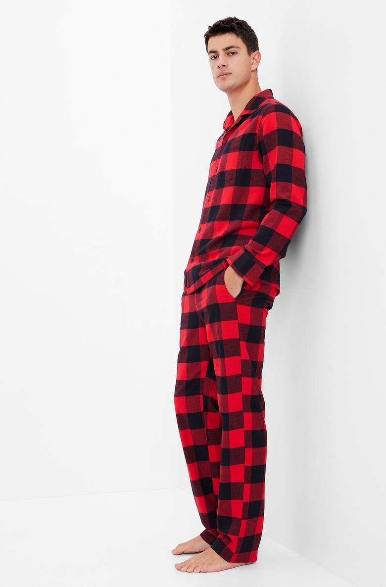  Flannel Ekose Pijama Takımı