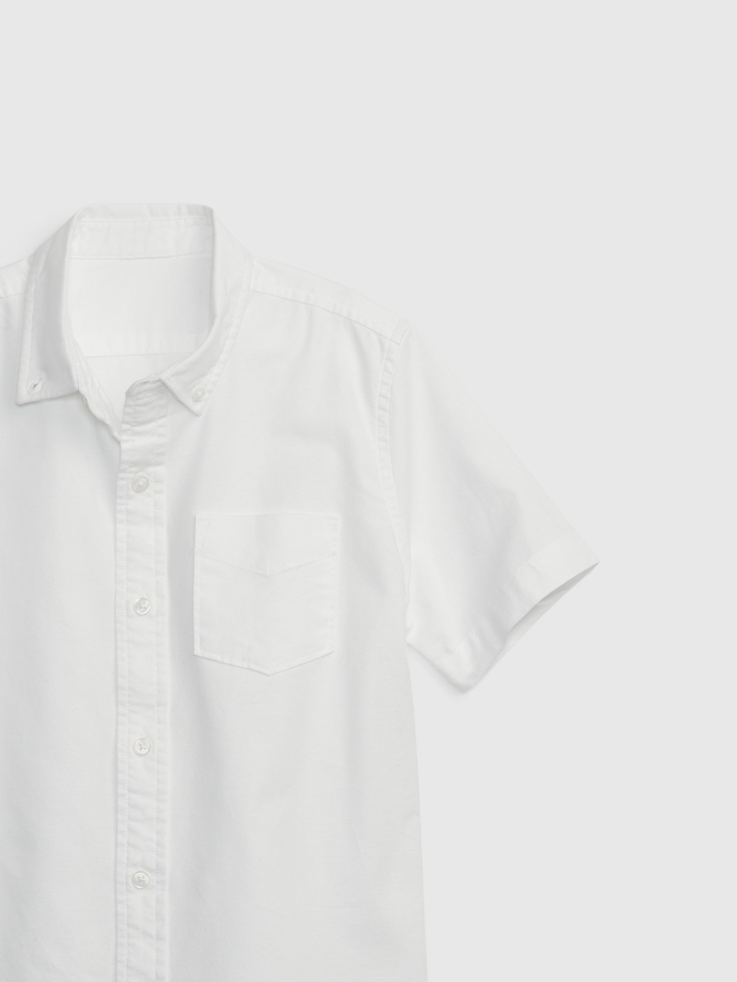 Organik Pamuk Oxford Uniform Kısa Kollu Gömlek product image