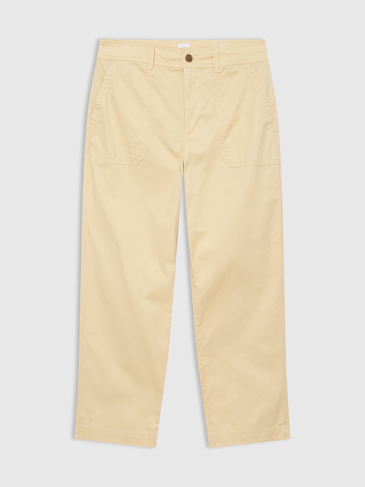 High Rise Girlfriend Utility Khaki Washwell™ Pantolon product image