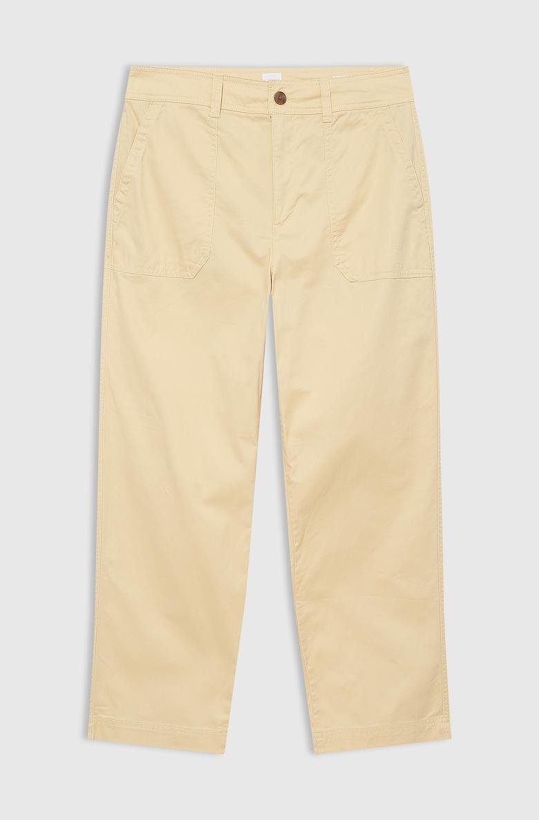  High Rise Girlfriend Utility Khaki Washwell™ Pantolon